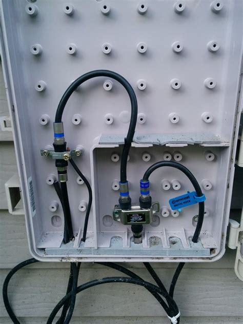 external satellite cable junction box|How to Run Coax Cable from Outside: A Step.